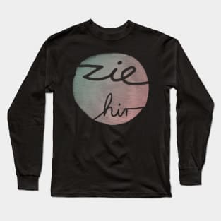 Zie Pronoun Pride Long Sleeve T-Shirt